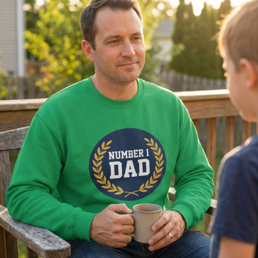 One in a Million Father's Day sweatshirt, personalised unisex crewneck